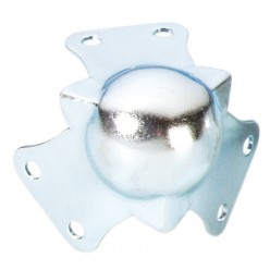 Adam Hall Hardware 4112 - Narożnik kulkowy, mały, trójramienny, liczba otworów: 6